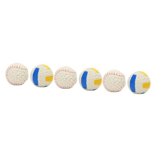 Angoily 6 STK Spielzeug Trainingsball Weiß Angoily 6 STK Spielzeug Trainingsball Weiß von Angoily