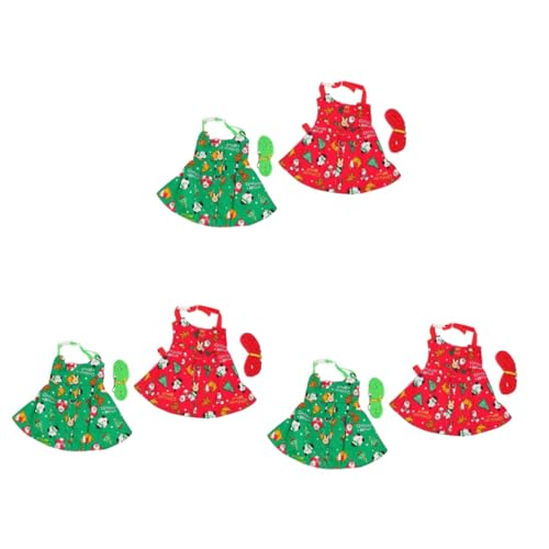 Angoily Zwerghasenleine 6 Sätze Haustier-Weihnachtskleidung Weiches Igelgeschirr Hahnkostü Leine Muskelshirt Häschen Zugseil Kaninchenbedarf die Katze Weste Kordelzug Gürtel Gurt Stoff von Angoily