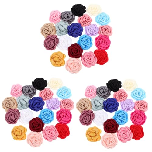 Angoily 60 STK Blumenhalsband für Haustiere Chiffon Blumen Hundehalsbänder für Welpen Blumenanhänger für Haustiere Chiffon-Dekor mit Welpenkragen Kamelie schmücken Hündchen binden Stoff von Angoily