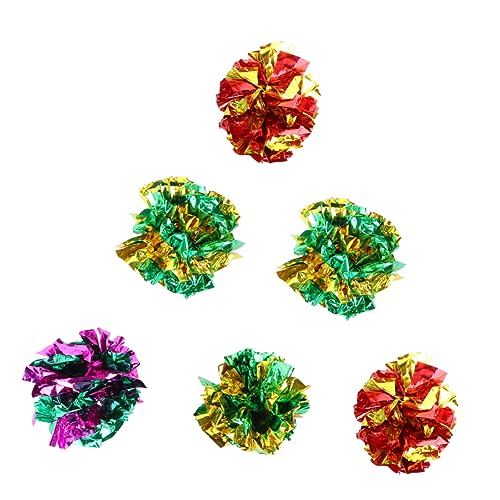 Angoily 6 Stücke Crinkle Bälle Katzenspielzeug Interaktives Kätzchen Frühling Übung Spielzeug Echte Katzen Bunte Crinkle Sound Spielzeug Angoily 6 Stücke Crinkle Bälle Katzenspielzeug Interaktives Kätzchen Frühling Übung Spielzeug Echte Katzen Bunte Crinkle Sound Spielzeug von Angoily