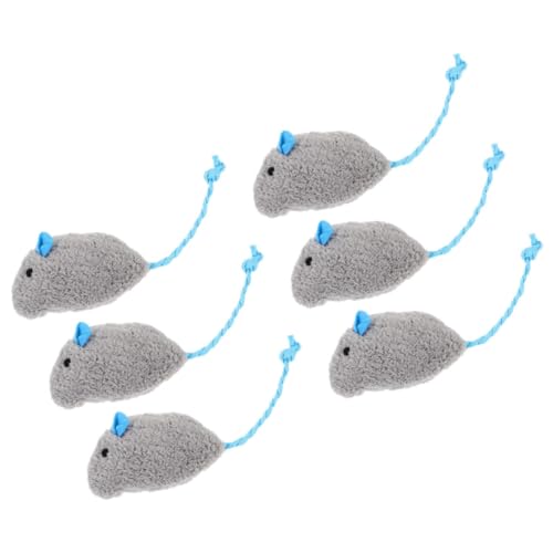 Angoily 6 Pcs Gefüllte Mäuse Plüsch Spielzeug Für Katzen Kätzchen Zahnen Spielzeug Angoily 6 Pcs Gefüllte Mäuse Plüsch Spielzeug Für Katzen Kätzchen Zahnen Spielzeug von Angoily