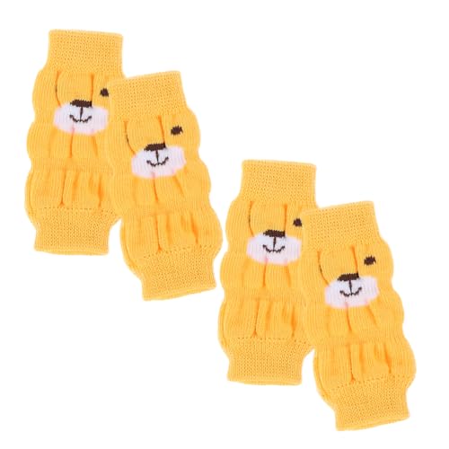 Angoily 8 STK Haustier socken kleine Hundesocken Beinschutz für Welpen Gemeinde Kratzfeste Hundesocken Anti-Rutsch-Socke für Haustiere der Hund Gamaschen tierische Socken Bein Socken von Angoily