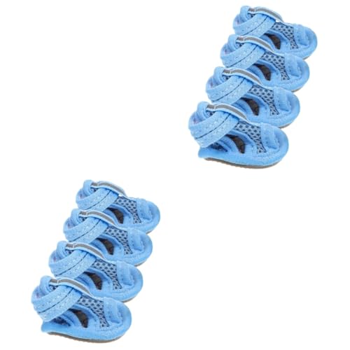 Angoily 2 Sets Hundeschuhe Haustier-Sandalen Leichtes Netzmaterial Bequem für Hunde Größe 1 Haustierpflege 4 Stück Angoily 2 Sets Hundeschuhe Haustier-Sandalen Leichtes Netzmaterial Bequem für Hunde Größe 1 Haustierpflege 4 Stück von Angoily