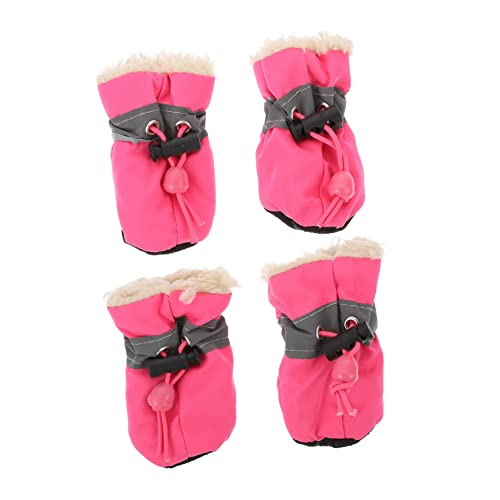 Angoily 8 STK Schuhüberzüge Für Haustiere Hundeschuhe Für Kleine Hunde Anti-rutsch-Schuhe Für Haustiere Schneeschuhe Für Kleine Hunde Hundestiefel Stoff Frühling Und Herbst Hundepfote von Angoily