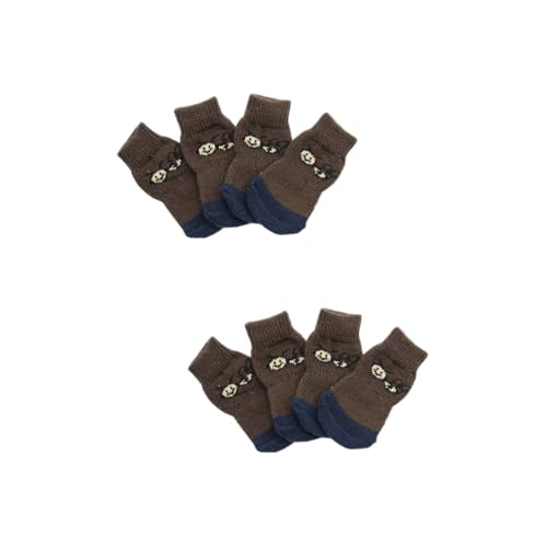 Angoily 2er-Set Socken Für Hunde Und Katzen Cartoon-Stil Haustiersocken Nicht Aus Baumwolle Größe L Für Kaltes Wetter 4 Stück X 2 Angoily 2er-Set Socken Für Hunde Und Katzen Cartoon-Stil Haustiersocken Nicht Aus Baumwolle Größe L Für Kaltes Wetter 4 Stück X 2 von Angoily