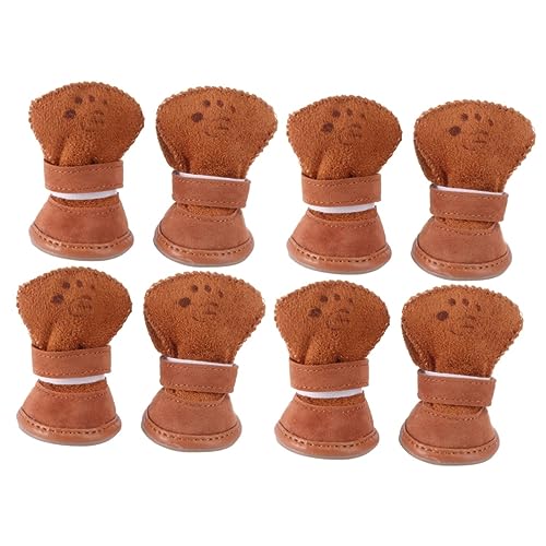 Angoily Hunde Stiefel Sandalen Hausschuhe 8 STK Stiefel Für Haustierhunde Schneeschuhe Welpenschuhe Baumwollschuhe Warme Schuhe Welpensocken Angoily Hunde Stiefel Sandalen Hausschuhe 8 STK Stiefel Für Haustierhunde Schneeschuhe Welpenschuhe Baumwollschuhe Warme Schuhe Welpensocken von Angoily