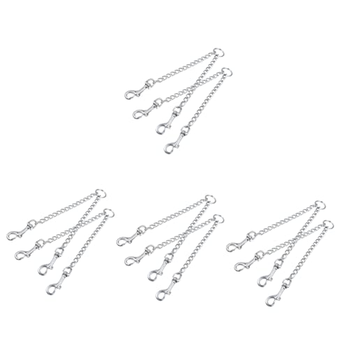 Angoily 8 STK hundehalsband aus Metall Halsband für kleine Hunde Hundehalsband-Anschluss für große Hunde Welpengeschirr Verbindungsstück für Hundegeschirr und Halsband Hundegeschirr-Clip von Angoily
