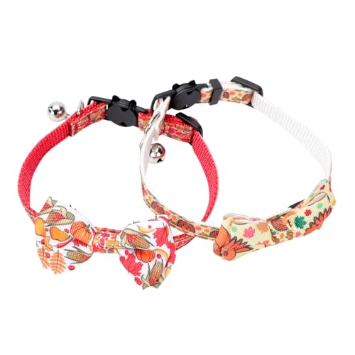 Angoily 4 Sets Thanksgiving-Halskette Für Haustiere Bequemes Material Für Kätzchen Und Hundehalsband- 2 Stück X 4 Angoily 4 Sets Thanksgiving-Halskette Für Haustiere Bequemes Material Für Kätzchen Und Hundehalsband- 2 Stück X 4 von Angoily