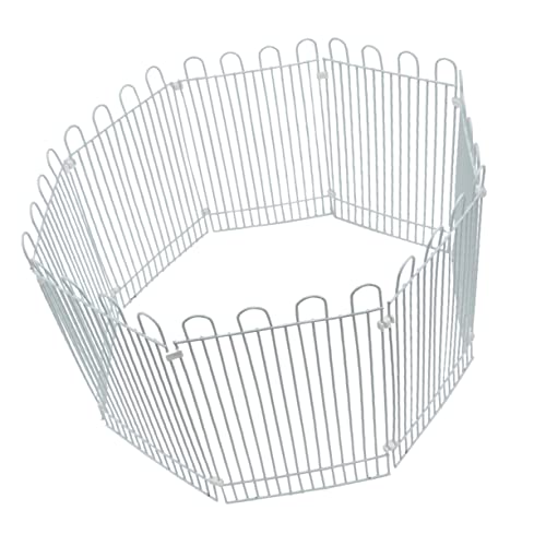 Angoily Zaun für Haustiere 8-teilig Montage Hamsterkäfig Laufstall für Haustiere Weiß Sicheres Material Angoily Zaun für Haustiere 8-teilig Montage Hamsterkäfig Laufstall für Haustiere Weiß Sicheres Material von Angoily