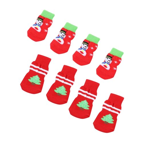 Angoily Weihnachtsschmuck 8st Haustier Socken Weihnachtshaustier Haustier Welpensocken Haustier Weihnachtssocke Haustierzubehör rutschfest Stricken Roter Umschlag Angoily Weihnachtsschmuck 8st Haustier Socken Weihnachtshaustier Haustier Welpensocken Haustier Weihnachtssocke Haustierzubehör rutschfest Stricken Roter Umschlag von Angoily