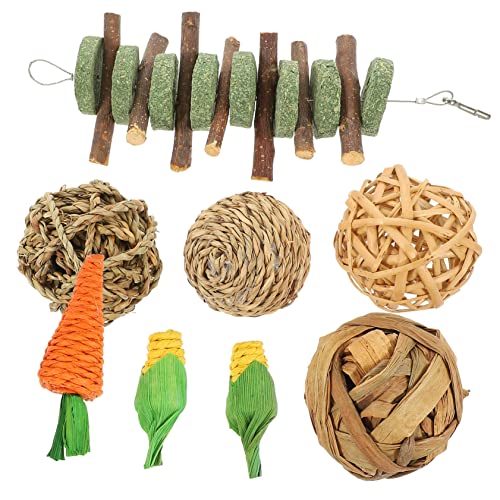 Angoily Spielzeug für Hasenzähne 8 Stück Chinchilla-Hamster-Spielzeug für Den Käfig Kleiner Haustiere Angoily Spielzeug für Hasenzähne 8 Stück Chinchilla-Hamster-Spielzeug für Den Käfig Kleiner Haustiere von Angoily
