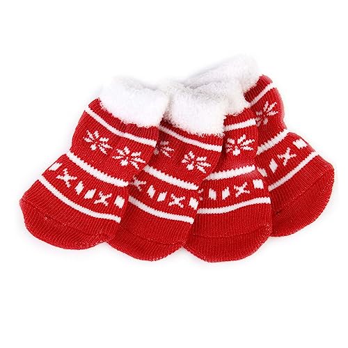 Angoily 8St Kätzchen weihnachtsoutfits Welpensocken sockenschuhe weihnachtssocken Hundesocken Baumwollsocken für Haustiere warm halten Kasten thermische Socken Füllstoff Kind rot Angoily 8St Kätzchen weihnachtsoutfits Welpensocken sockenschuhe weihnachtssocken Hundesocken Baumwollsocken für Haustiere warm halten Kasten thermische Socken Füllstoff Kind rot von Angoily