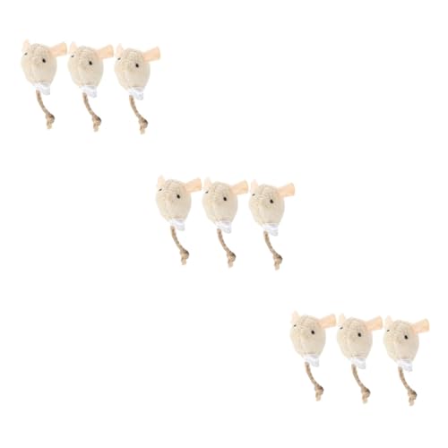 Angoily 9 Pcs Realistische Mäuse Katze Spielzeug Interaktive Mini Plüsch Mäuse Set Für Kätzchen Indoor Spielen Angoily 9 Pcs Realistische Mäuse Katze Spielzeug Interaktive Mini Plüsch Mäuse Set Für Kätzchen Indoor Spielen von Angoily
