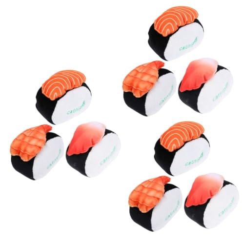 Angoily 9 STK Katzen-Sushi-Spielzeug Katze Plüschtier Katzenminze-Backenspielzeug Weihnachtskatzenspielzeug Spielzeuge Haustier Katzenspielzeug Katzenminze Plüschtier kauen Angoily 9 STK Katzen-Sushi-Spielzeug Katze Plüschtier Katzenminze-Backenspielzeug Weihnachtskatzenspielzeug Spielzeuge Haustier Katzenspielzeug Katzenminze Plüschtier kauen von Angoily