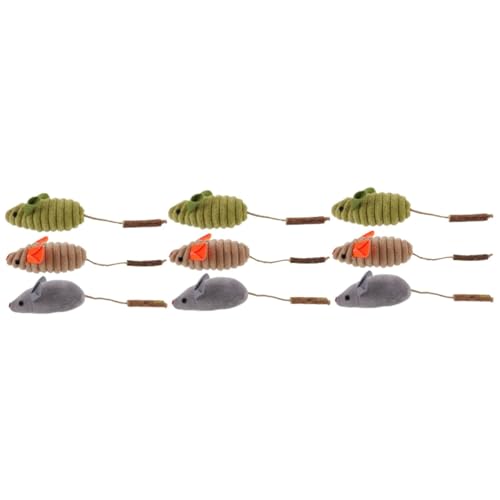 Angoily 9 STK Katzenminze Spielzeug Katzenjagdspielzeug Katzenminze Kratzbaum Gefülltes Kätzchen Kauspielzeug Kinderkrankheiten Neckende Spielzeuge Katze- -Spielzeug Plüsch Tier Tragbar Angoily 9 STK Katzenminze Spielzeug Katzenjagdspielzeug Katzenminze Kratzbaum Gefülltes Kätzchen Kauspielzeug Kinderkrankheiten Neckende Spielzeuge Katze- -Spielzeug Plüsch Tier Tragbar von Angoily