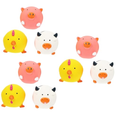 Angoily 9 Stück Hunde-quietschspielzeug Aus Latex Sound-Spielzeug Puzzle-hundespielzeug für Welpen und Sicher Zum Kauen und Spielen Angoily 9 Stück Hunde-quietschspielzeug Aus Latex Sound-Spielzeug Puzzle-hundespielzeug für Welpen und Sicher Zum Kauen und Spielen von Angoily