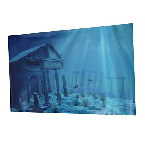 Angoily Aquarium Hintergrundaufkleber Meeresruinen Wanddekor Für Fischbecken Poster Für Wohnräume Schlafzimmer Stilvolle Aquarien-Dekoration Angoily Aquarium Hintergrundaufkleber Meeresruinen Wanddekor Für Fischbecken Poster Für Wohnräume Schlafzimmer Stilvolle Aquarien-Dekoration von Angoily