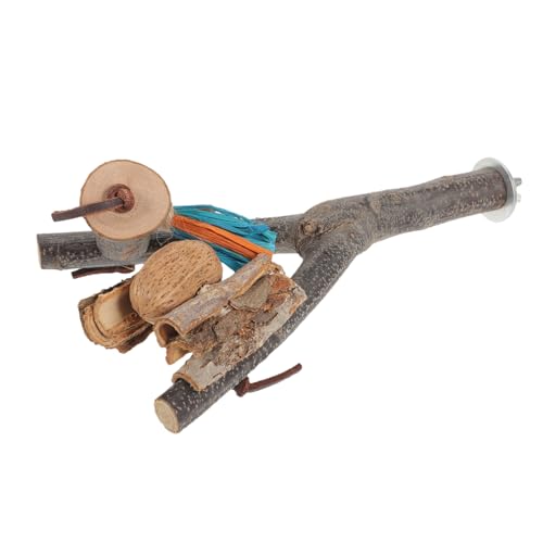 Angoily Natürlicher Holz Vogelständer Für Papageien Kauspielzeug Zur Krallenpflege Einfach Zu Montieren Für Wellensittiche Nymphensittiche Und Andere Vögel Angoily Natürlicher Holz Vogelständer Für Papageien Kauspielzeug Zur Krallenpflege Einfach Zu Montieren Für Wellensittiche Nymphensittiche Und Andere Vögel von Angoily