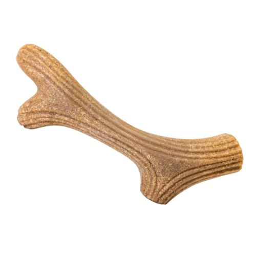 Angoily Welpe Beißspielzeug für Hunde Interactive Dog Toys Dog chew Toy Hunde Zahnpflege Holzspielzeug Spielzeuge Kauspielzeug für Welpen Kauspielzeug für Hunde Geweih Hirschhund hölzern von Angoily