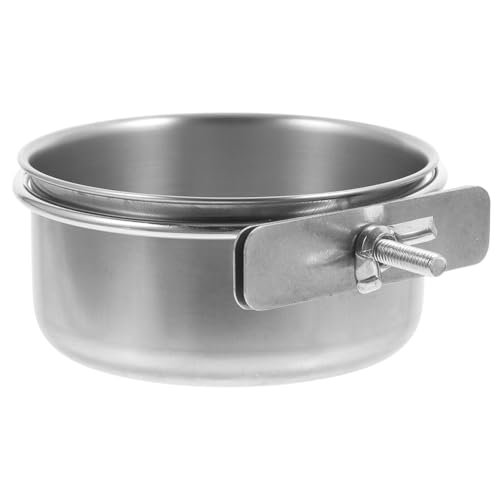 Angoily Futternapf für Papageien Vogelfütterer Essen Terrarium Futternapf für Glasfutterspender für Papageien gewidmet Vogeltrinker Krippe Vogelkäfig Zubehör Rostfreier Angoily Futternapf für Papageien Vogelfütterer Essen Terrarium Futternapf für Glasfutterspender für Papageien gewidmet Vogeltrinker Krippe Vogelkäfig Zubehör Rostfreier von Angoily