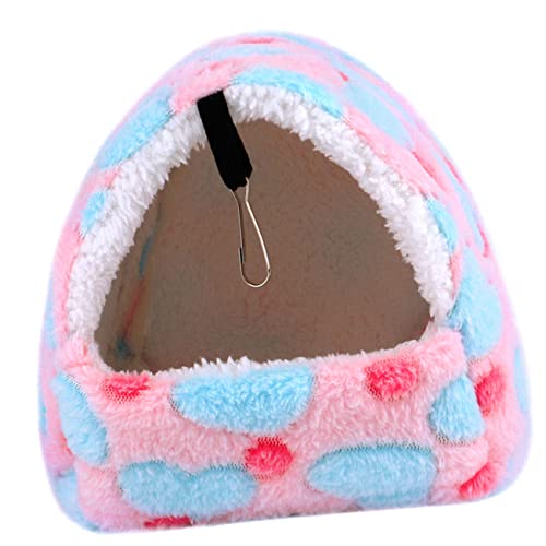 Angoily Hängematte Für Hamster Hängende Winterhängematte Kleintierkäfige Hamster Haustierbett Warmer Kleintierkäfig Schlafbett Für Kleine Haustiere Flanell Baumwolle Warm Halten Halterung von Angoily