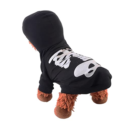 Angoily Halloween-haustierkleidung Mit -nachtlicht Welpen- -Muster Hundekleidung Bequemes Haustier-Party-Outfit M Schwarz Angoily Halloween-haustierkleidung Mit -nachtlicht Welpen- -Muster Hundekleidung Bequemes Haustier-Party-Outfit M Schwarz von Angoily