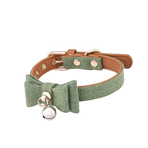 Angoily Modisches Kätzchenhalsband Mit Schleife Und Glocke Haustierhalsband Aus Filz Kätzchenhalsband Katzenhalsband Haustierhalsband Hundehalsband Heimtierbedarf Zufällige Farbe von Angoily