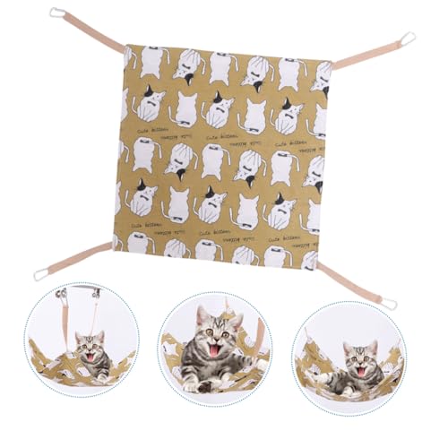 Angoily Hamster-Hängematte 1stk Katze Hängematte Katzenbett Bettwäsche Aus Baumwolle Hamster Bett Hängen Lebewesen Angoily Hamster-Hängematte 1stk Katze Hängematte Katzenbett Bettwäsche Aus Baumwolle Hamster Bett Hängen Lebewesen von Angoily