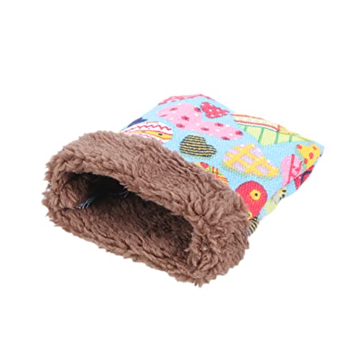 Angoily Kuschelbett für Hamster Eichhörnchen Haustiernest Warme Couch für Autofahrten Bequemes Zufälliges Muster Angoily Kuschelbett für Hamster Eichhörnchen Haustiernest Warme Couch für Autofahrten Bequemes Zufälliges Muster von Angoily