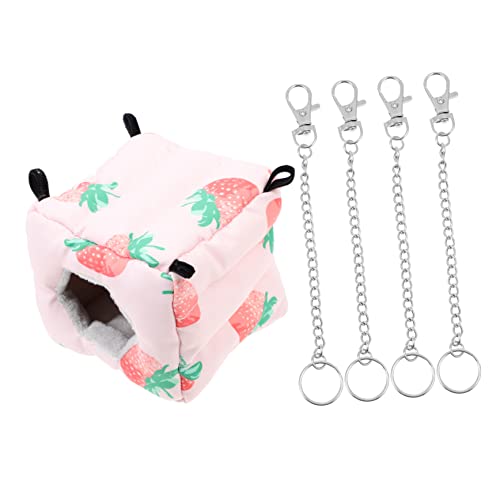 Angoily Warmes Fleecebett Nagetiernest für Hamster Guinea Cozy Hood Haustierbett Angoily Warmes Fleecebett Nagetiernest für Hamster Guinea Cozy Hood Haustierbett von Angoily