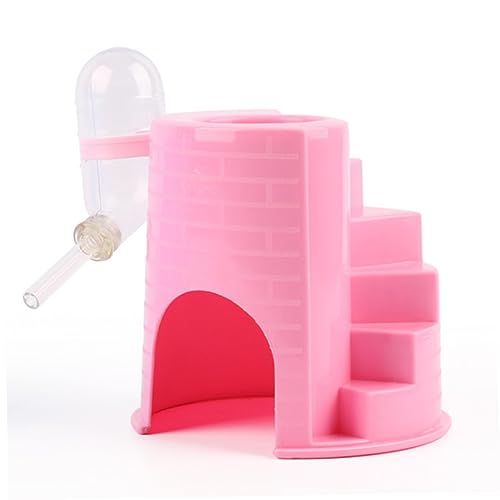 Angoily hamsterhaus Hamster Spielzeug Hamster Käfig hamsterspielzeug Hamster Kletterturm Hamster Nest Hamsterversteck Hamsterhütte Spielhaus für Hamster Sport Trinkbrunnen Rosa von Angoily