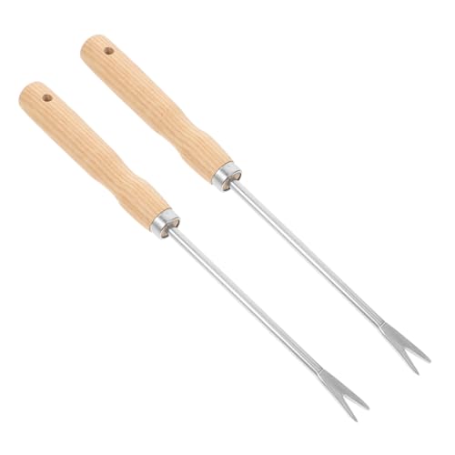 Angoily 2stücke Holzgriff Unkrautstecher Für Garten Ergonomischer Gartenwerkzeug Zur Einfachen Entfernung Von Gras Und Wurzeln Für Blumen Und Gemüse Strapazierfähig Und Leicht Zu von Angoily