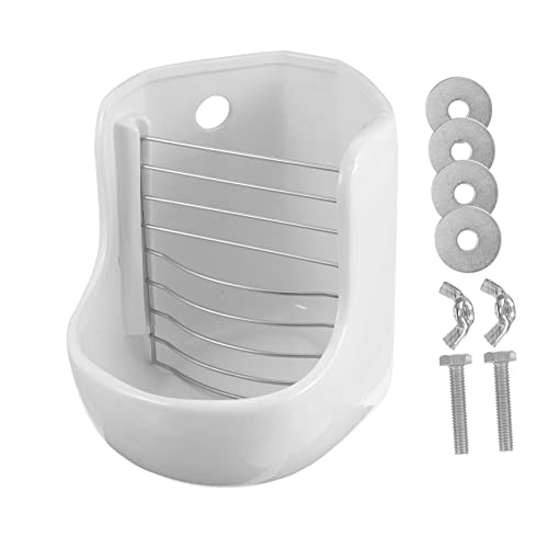 Angoily Hasengrasständer Futterstelle für Kaninchen Futterspender für Kaninchenkäfige Heuhalter für Hasen Kleintier Heuraufe Futternapf Feeder-Rack Chinchilla Fressgitter Haustierbett Weiß Angoily Hasengrasständer Futterstelle für Kaninchen Futterspender für Kaninchenkäfige Heuhalter für Hasen Kleintier Heuraufe Futternapf Feeder-Rack Chinchilla Fressgitter Haustierbett Weiß von Angoily