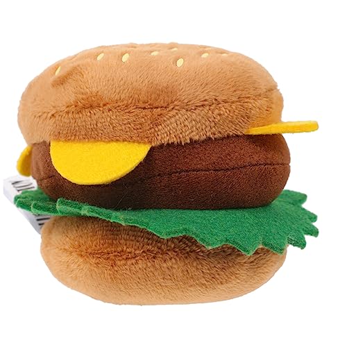 Angoily Plüschiges Kauspielzeug Für Hunde Imitationsspielzeug Hamburger-Form Quietschendes Plüschtier Zahnpflege Und Unterhaltung Für Haustiere Gegen Langeweile Angoily Plüschiges Kauspielzeug Für Hunde Imitationsspielzeug Hamburger-Form Quietschendes Plüschtier Zahnpflege Und Unterhaltung Für Haustiere Gegen Langeweile von Angoily
