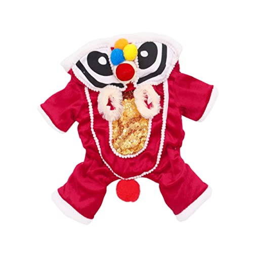 Angoily Haustier-Löwen-Kleidung Löwenhunde-Outfit Haustierkleidung Welpen-Bodysuit Haustier-Neujahrs-Outfit Party-Hundetuch Weihnachten Mantel Einteilige Hose Mondkalender Pudel Flanell Angoily Haustier-Löwen-Kleidung Löwenhunde-Outfit Haustierkleidung Welpen-Bodysuit Haustier-Neujahrs-Outfit Party-Hundetuch Weihnachten Mantel Einteilige Hose Mondkalender Pudel Flanell von Angoily