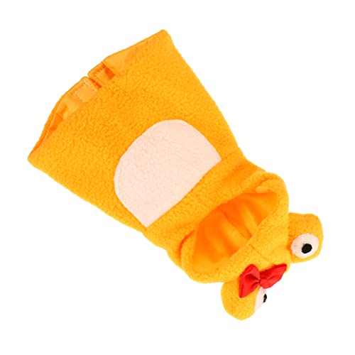 Angoily Haustier Vögel Papagei Kleidung Cosplay Foto Prop Weicher Fleece Hoodie Für Vögel Gelb L Größe von Angoily