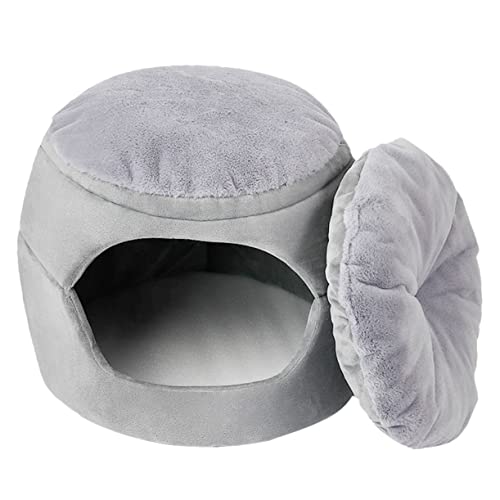 Angoily Haustierbett Katze Kätzchen Warmer Schläfer Katze schlafbett Zwinger pp Baumwollkäfig für Kätzchen Haustierkäfig-Nest Hündchen Baumwollnest Katzenbett schlafendes Nest Katzennest von Angoily