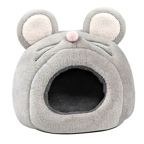 Angoily Haustierbett Welpenzubehör Für Kleine Hunde Indoor-spielset Chimmy Plüsch Hamsterbett Spielzeug Für Welpen Hamsterversteck Hütte Chinchilla Fussel Schlafsofa von Angoily