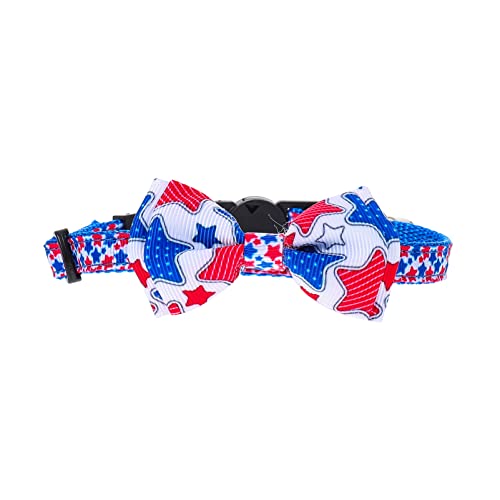 Angoily Haustierhalsband Welpenhalsband Mit Fliege Kragen Der Amerikanischen Flagge 4. Juli Kragen Kleines Welpenhalsband Bowknot-welpen-Fliege Legierung Vereinigte Staaten Haustier Hund von Angoily