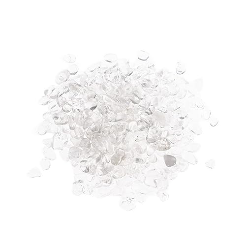 Angoily House Decoration aurahex Glasbehälter Dekoration Wasserreinigung Hausdekoration weiße kieselsteine Blumentopfkies für Aquarien Armband Kristallkies Entmagnetisierungsstein von Angoily