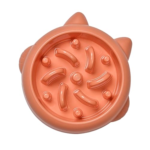 Angoily Multifunktionaler Hundenapf Orange Slow Feeder Für Nass-/trockenfutter Puzzle-futternapf Für Hunde Großer Rassen von Angoily