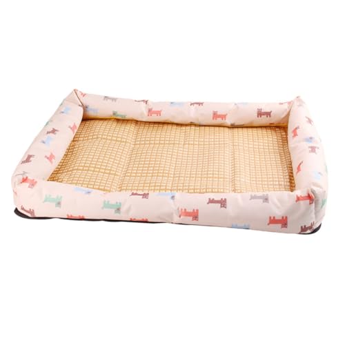Angoily Kühlmatte für Haustiere Rattan-Gras Sitzpolster für Hunde Zum Gemütlichen Ausruhen und Schlafen Angoily Kühlmatte für Haustiere Rattan-Gras Sitzpolster für Hunde Zum Gemütlichen Ausruhen und Schlafen von Angoily