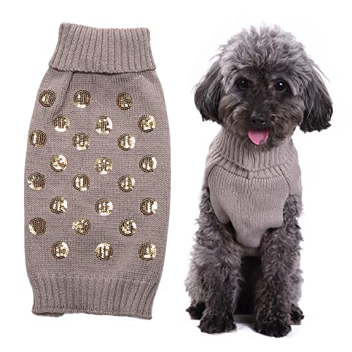 Angoily Hundepullover Fallen Hundeweihnachtspullover Wärmer Für Haustiere Hundepullover Klein Haustierpullover Winterkleidung Für Hunde Herbstpullover Für Hunde Der Hund Herbstkleidung von Angoily