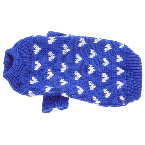 Angoily Hundepullover Katzenpullover Winterkleidung Für Haustiere Bekleidungshund Warme Kleidung Für Hunde Pulloverwelpe Warmer Strickhund Welpenpullover Acryl Hund Katze Herz von Angoily