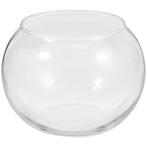Angoily Glasvase Rund 2 Stück kugelförmige Deko-Vase in klassischem Stil aus Klarglas, Kugelvase Glas Aquarium Kugelaquarium Goldfischglas Glas-Fischglas für Wohnzimmer, Büros, Garten, 12 x 12 x 10cm Angoily Glasvase Rund 2 Stück kugelförmige Deko-Vase in klassischem Stil aus Klarglas, Kugelvase Glas Aquarium Kugelaquarium Goldfischglas Glas-Fischglas für Wohnzimmer, Büros, Garten, 12 x 12 x 10cm von Angoily