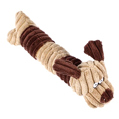 Angoily Haustier-Sound-Spielzeug Kauspielzeug Für Hunde Zum Welpentraining Weicher Plüsch Quietschendes Cartoon-Stick-Design Sicher Zum Spielen von Angoily