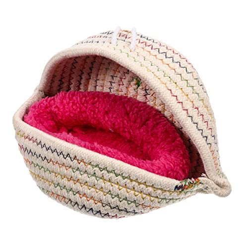 Angoily Warm Für Hamster Meerschweinchen Ruhe-hängematte Chinchilla Versteck Schlafbett Vier-Jahreszeiten-pad Zufällige Farbe von Angoily