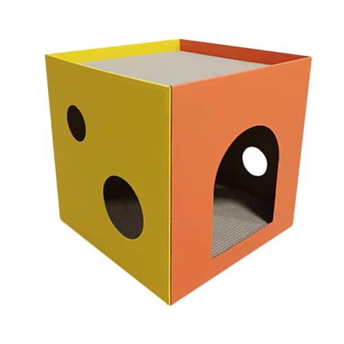 Angoily Cube Katze Kratzbrett Kätzchen Kratzspielzeug Katze Kratzkasten Haustier Kratzhaus Weiches Material Glücklich Angoily Cube Katze Kratzbrett Kätzchen Kratzspielzeug Katze Kratzkasten Haustier Kratzhaus Weiches Material Glücklich von Angoily