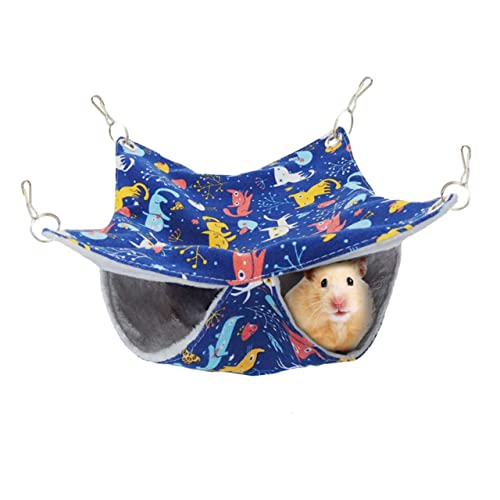 Angoily Hängematte Für Kleintiere Papagei Warme Hängematte Hamster Winterkäfig Lebewesen Papagei Hängende Hängematte Hamster Hängebett Hängematte Hängen Zwischenstock Haustierbett von Angoily