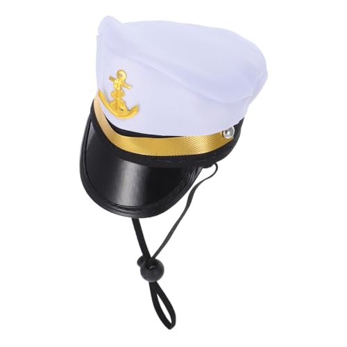 Angoily Lustiges Piratenkostüm für Hunde, Polyester, Katze, Verkleidung, Mütze, Haustier-Foto-Requisiten für Halloween (Seemann) von Angoily